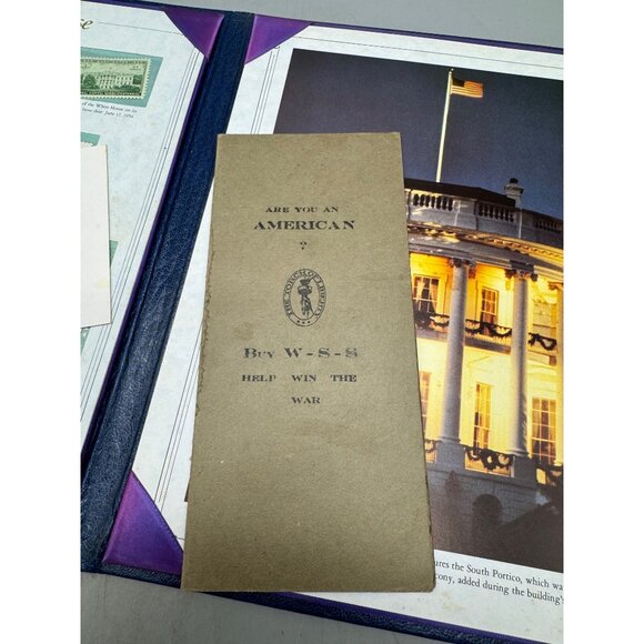 The White House Commemorative Stamp Set In Exclusive Postal Society Folder READ - Picture 15 of 16